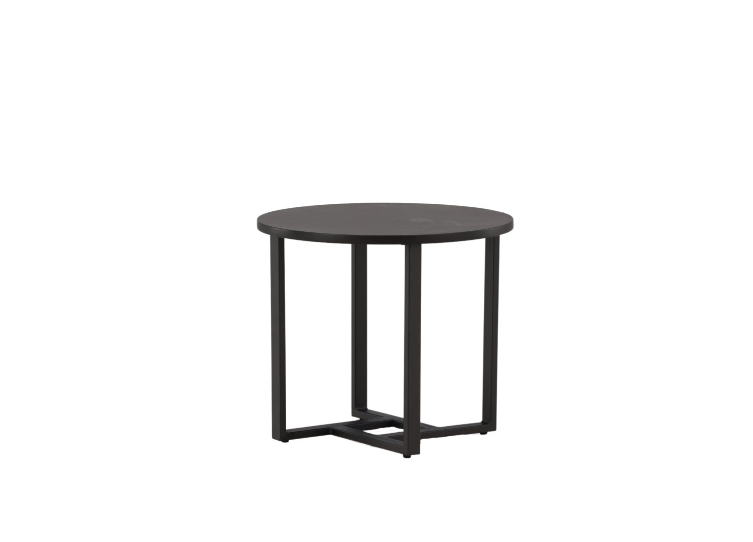 Vue produit de la table basse Lawton noir en MDF