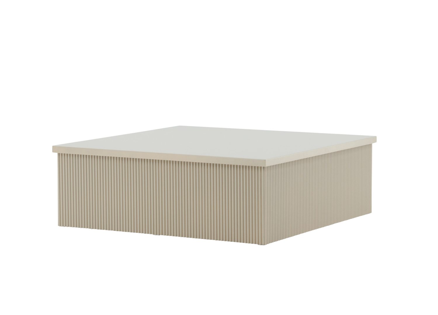 Vue produit de la table basse Lenox beige en MDF