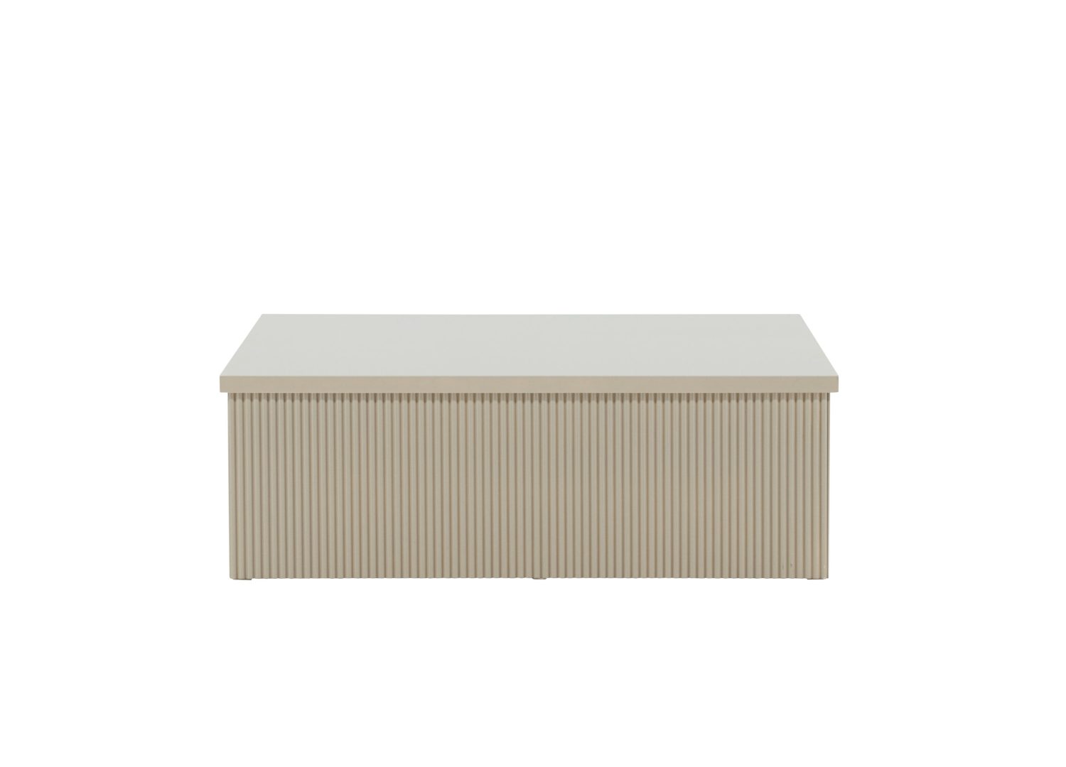 Vue produit de la table basse Lenox beige en MDF