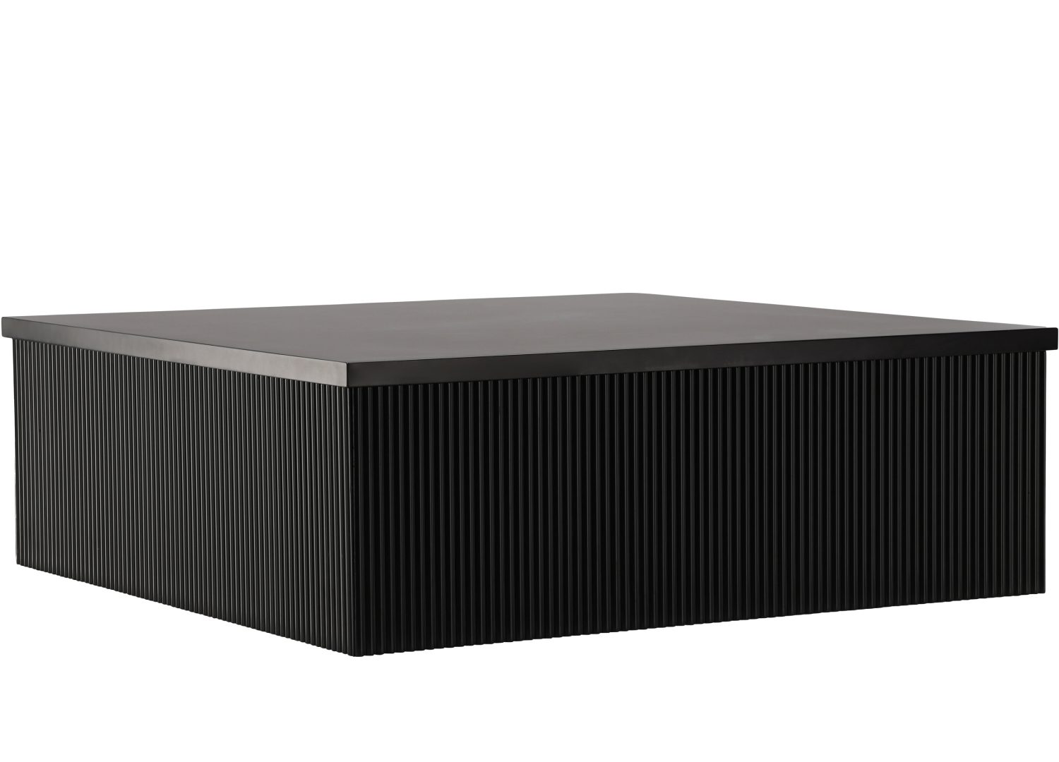 Vue produit de la table basse Lenox noir en MDF
