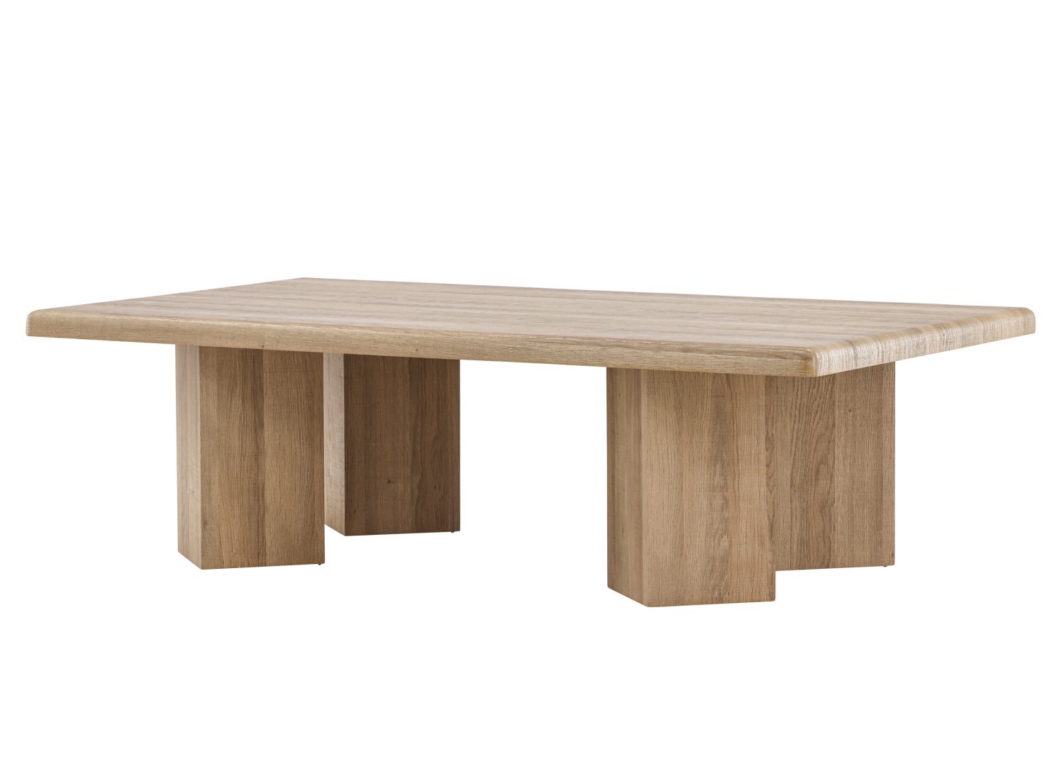 Vue produit de la table basse Lillehammer naturel en MDF