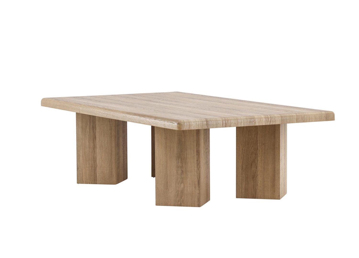 Vue produit de la table basse Lillehammer naturel en MDF