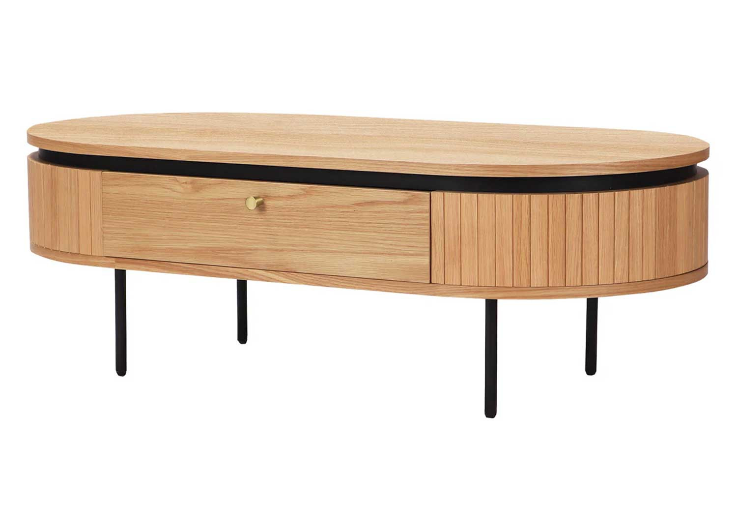 Table basse moderne arrondie 120 cm Lili