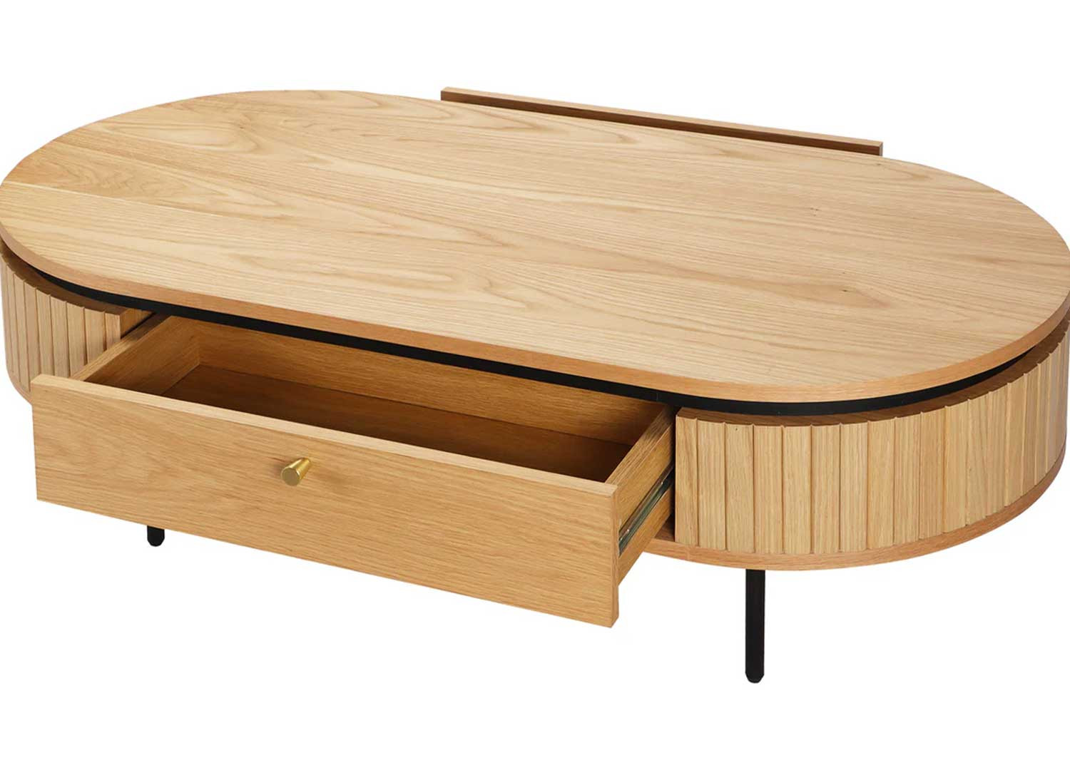 Table basse moderne arrondie 120 cm Lili