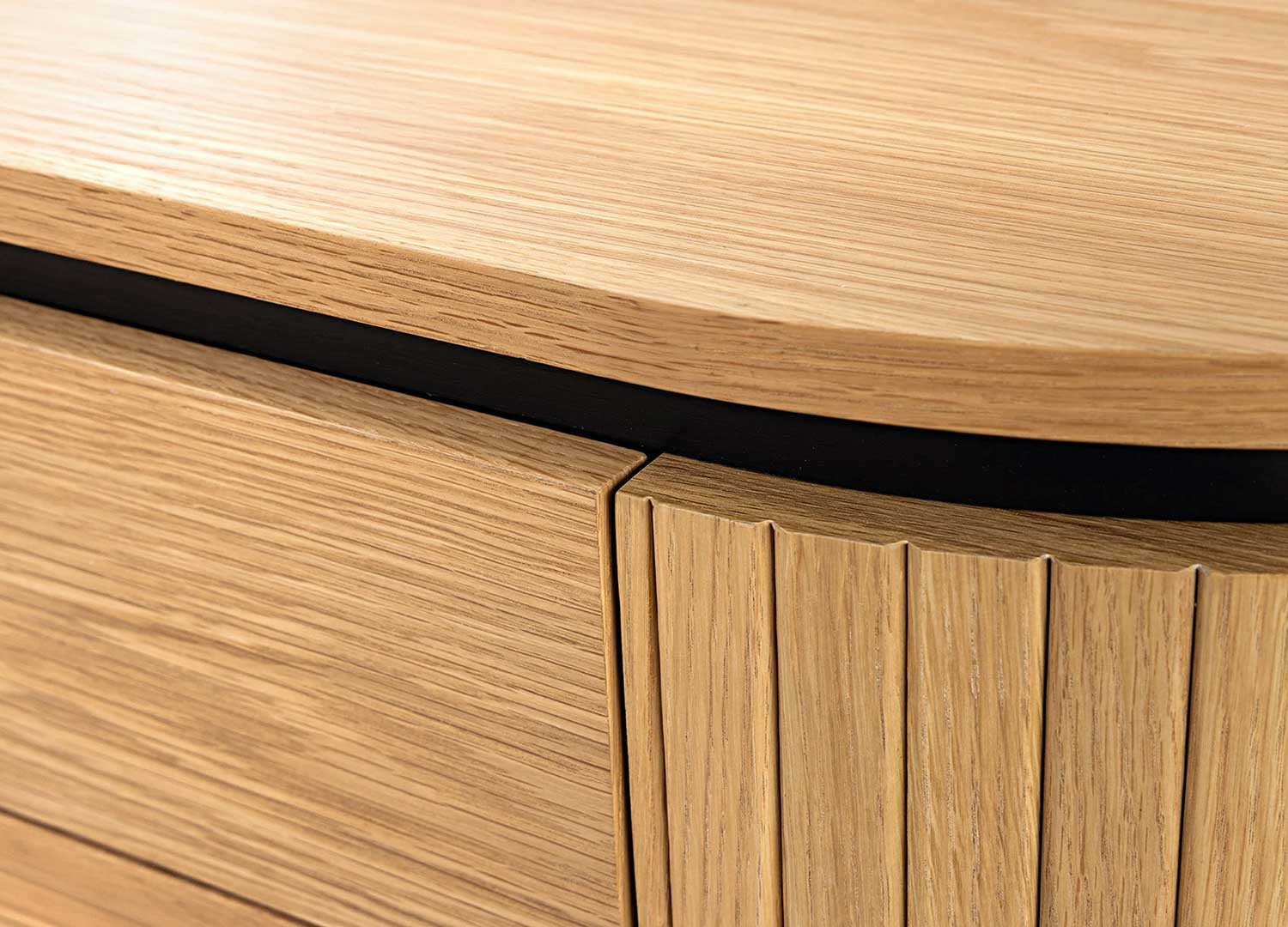 Table basse moderne arrondie 120 cm Lili