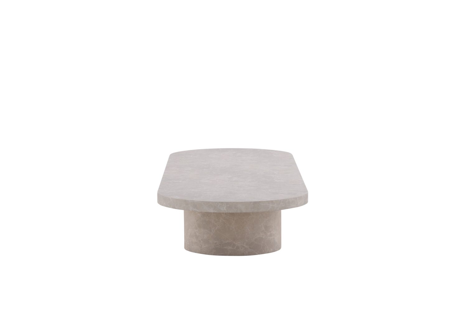Vue produit de la table basse Narvik beige en MDF
