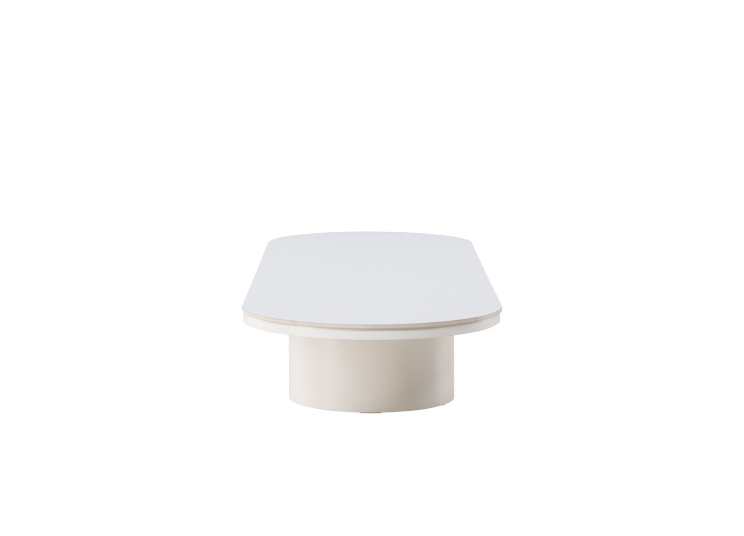 Vue produit de la table basse Narvik beige en MDF