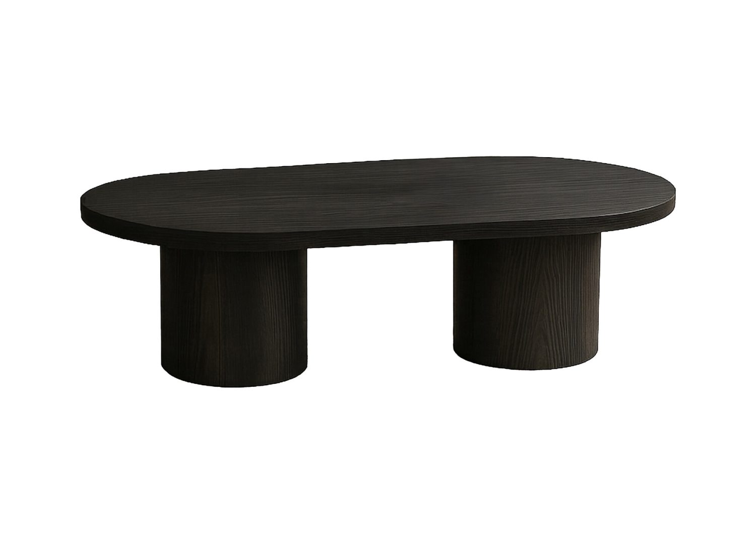 Vue produit de la table basse Narvik noir en MDF