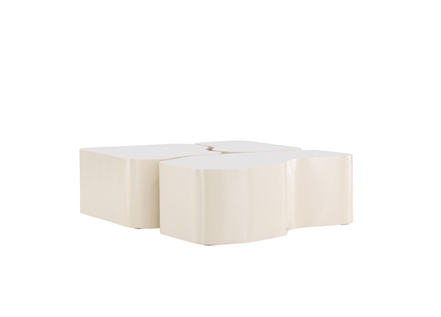 Vue produit de la table basse Nordland beige en MDF