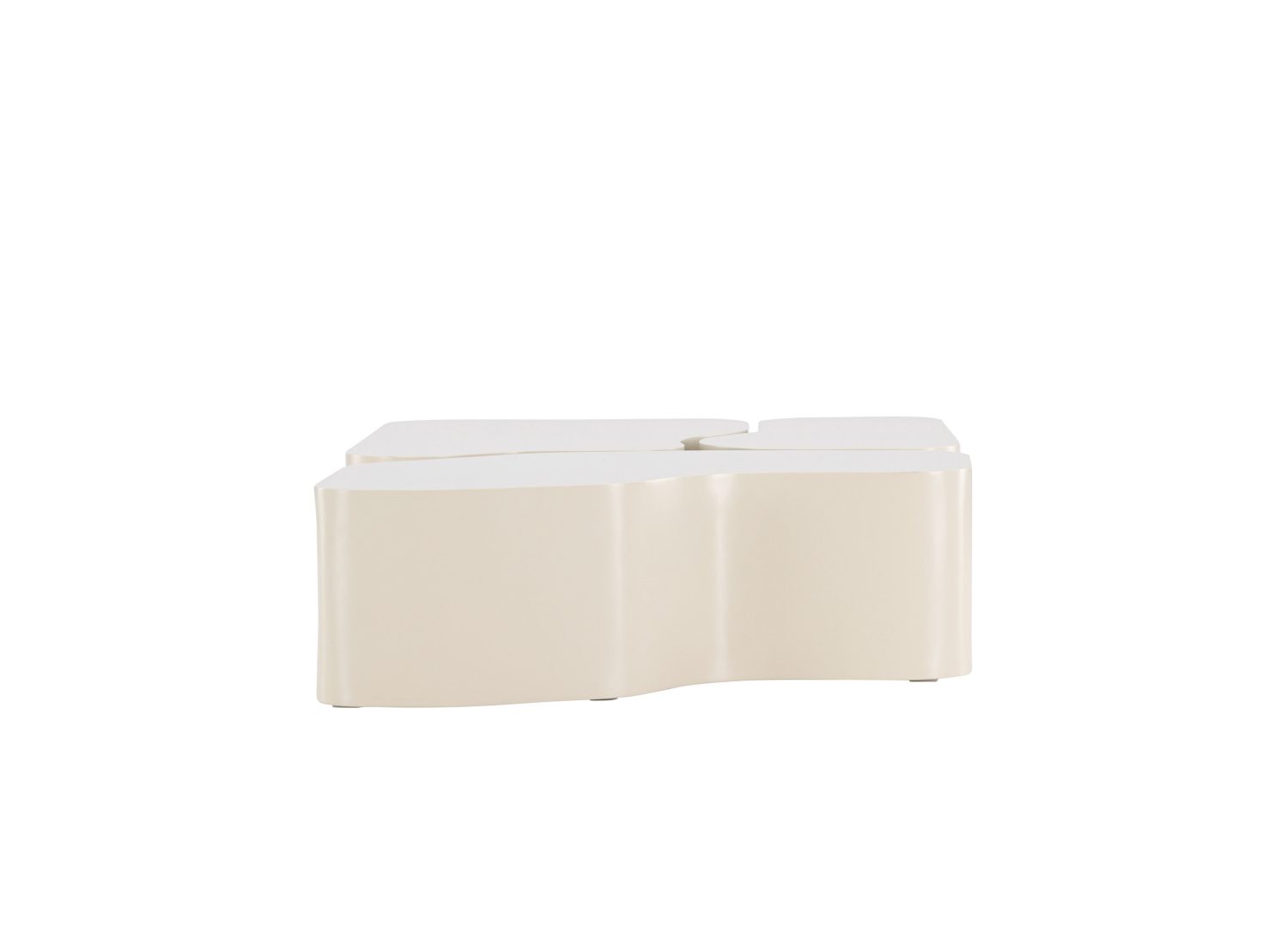 Vue produit de la table basse Nordland beige en MDF
