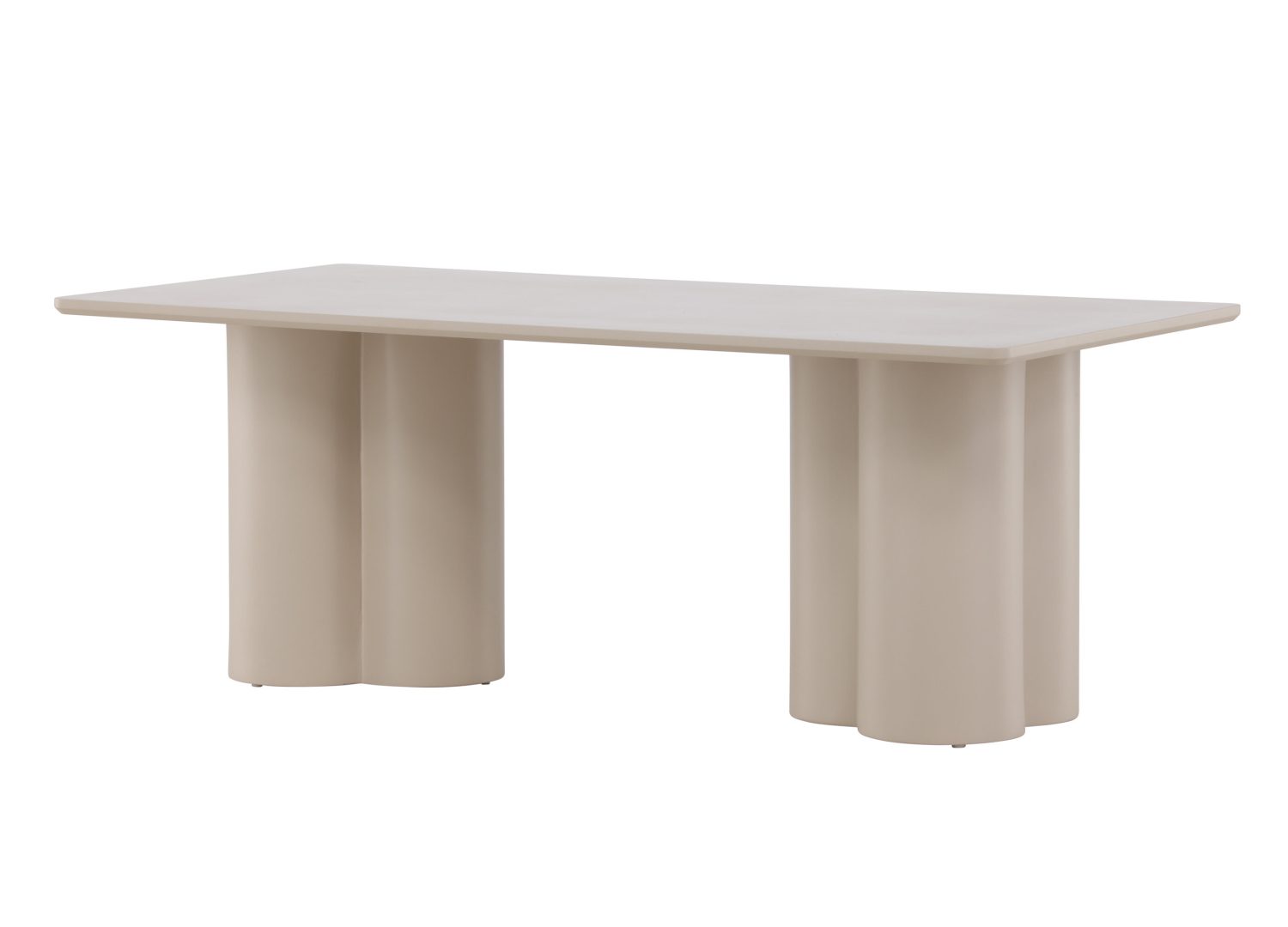 Vue produit de la table basse Olivia beige en MDF