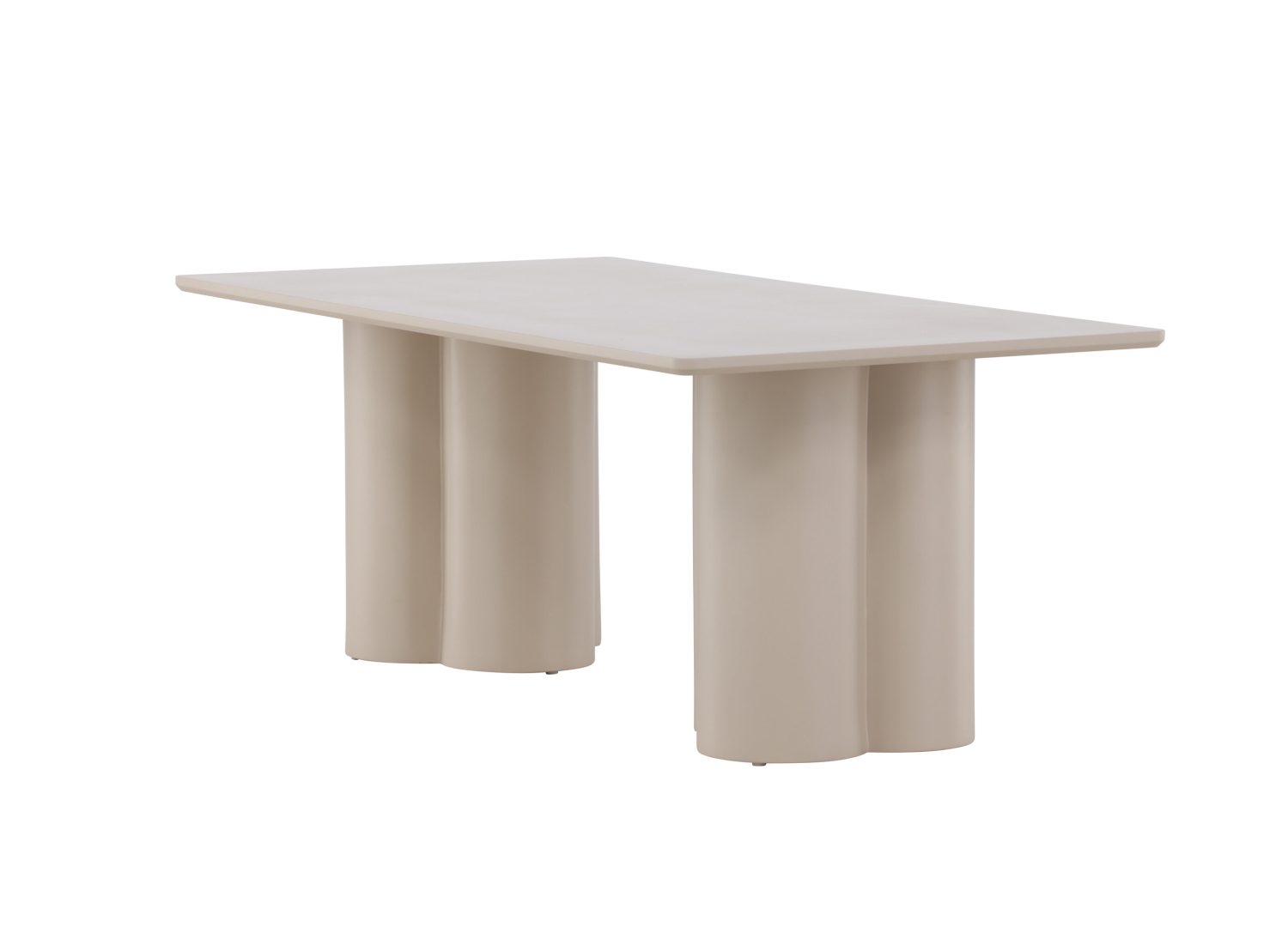 Vue produit de la table basse Olivia beige en MDF