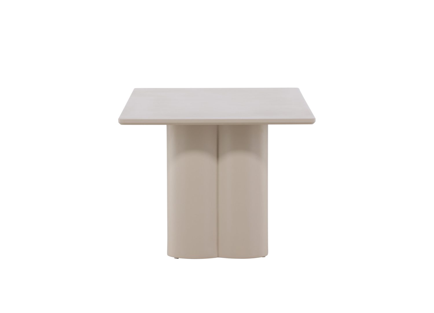 Vue produit de la table basse Olivia beige en MDF