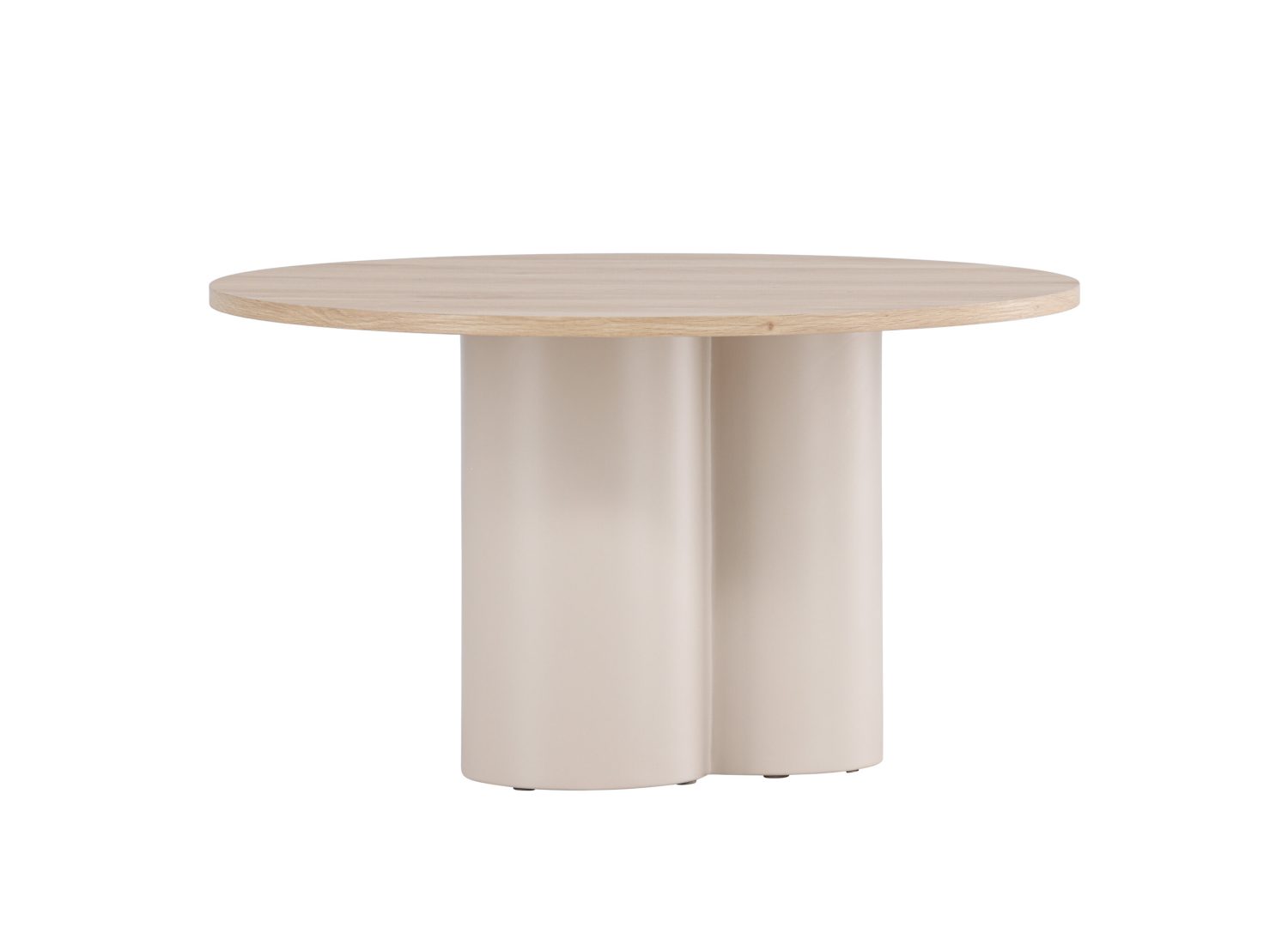 Vue produit de la table basse Olivia blanchi en MDF
