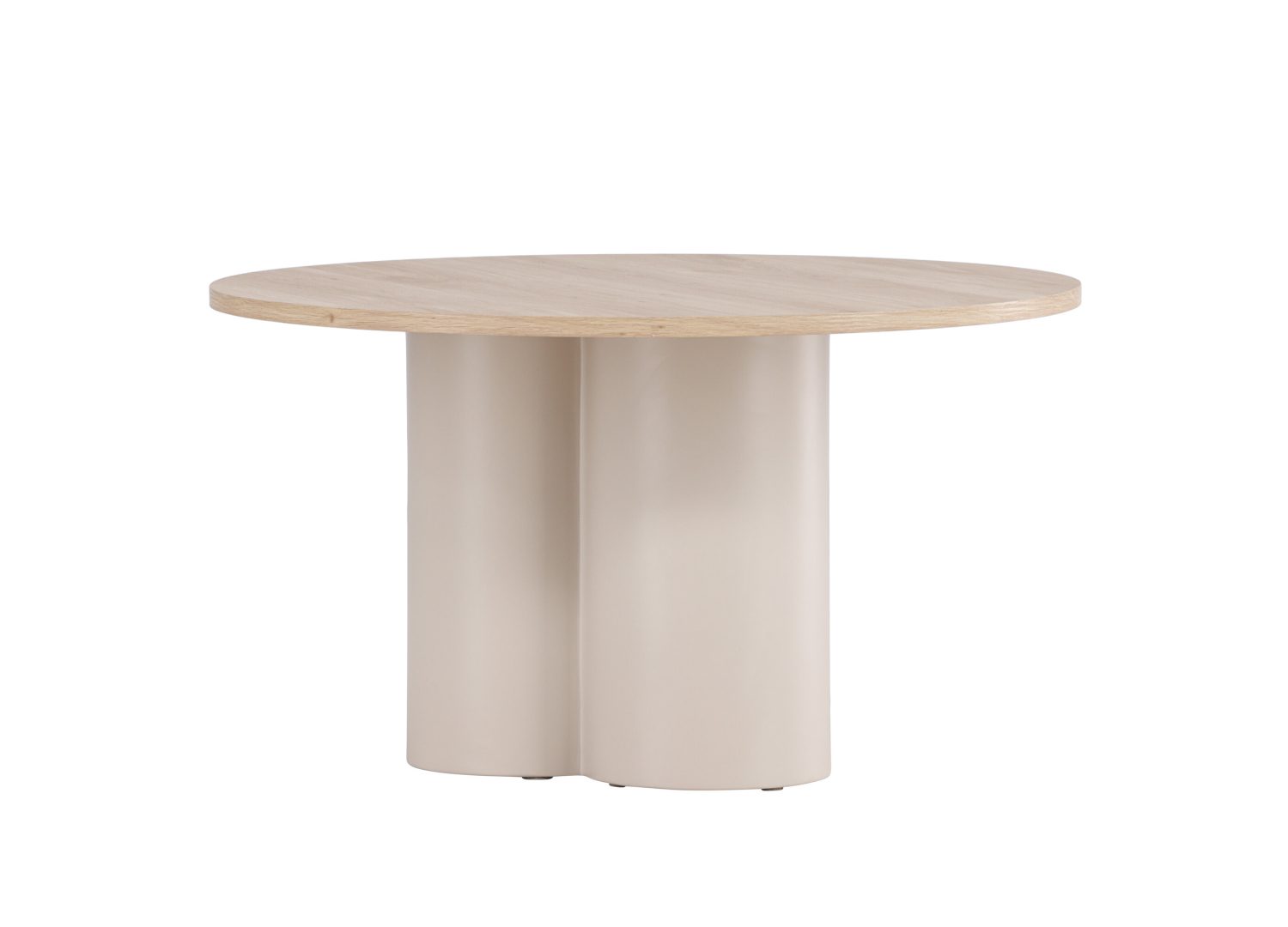 Vue produit de la table basse Olivia blanchi en MDF
