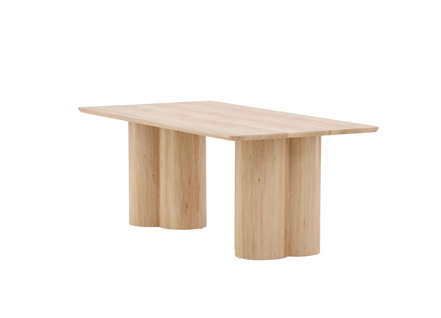 Vue produit de la table basse Olivia naturel en MDF