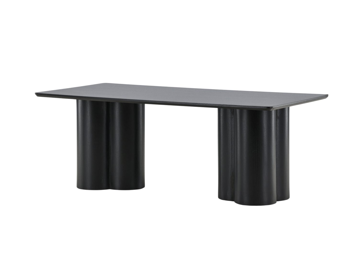 Vue produit de la table basse Olivia noir en MDF