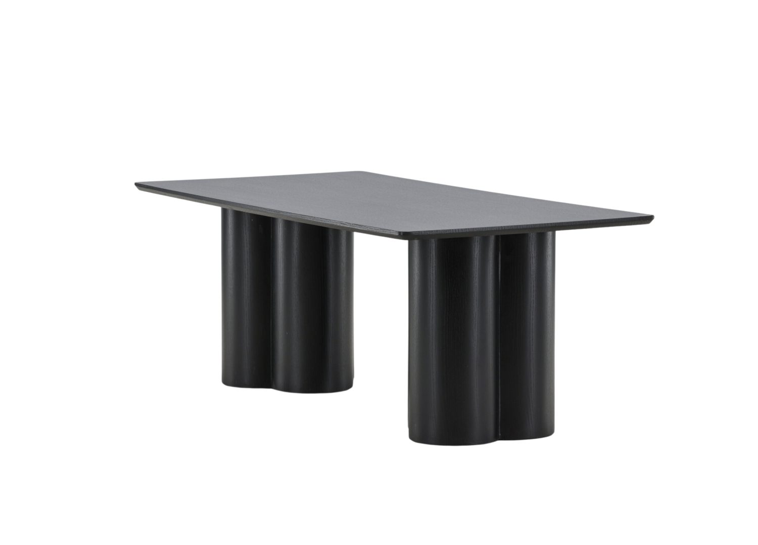 Vue produit de la table basse Olivia noir en MDF