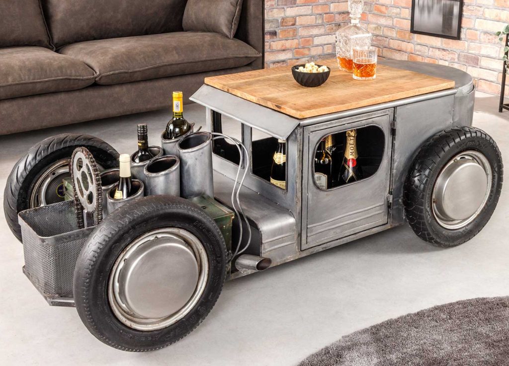 Table basse originale vintage voiture 165 cm
