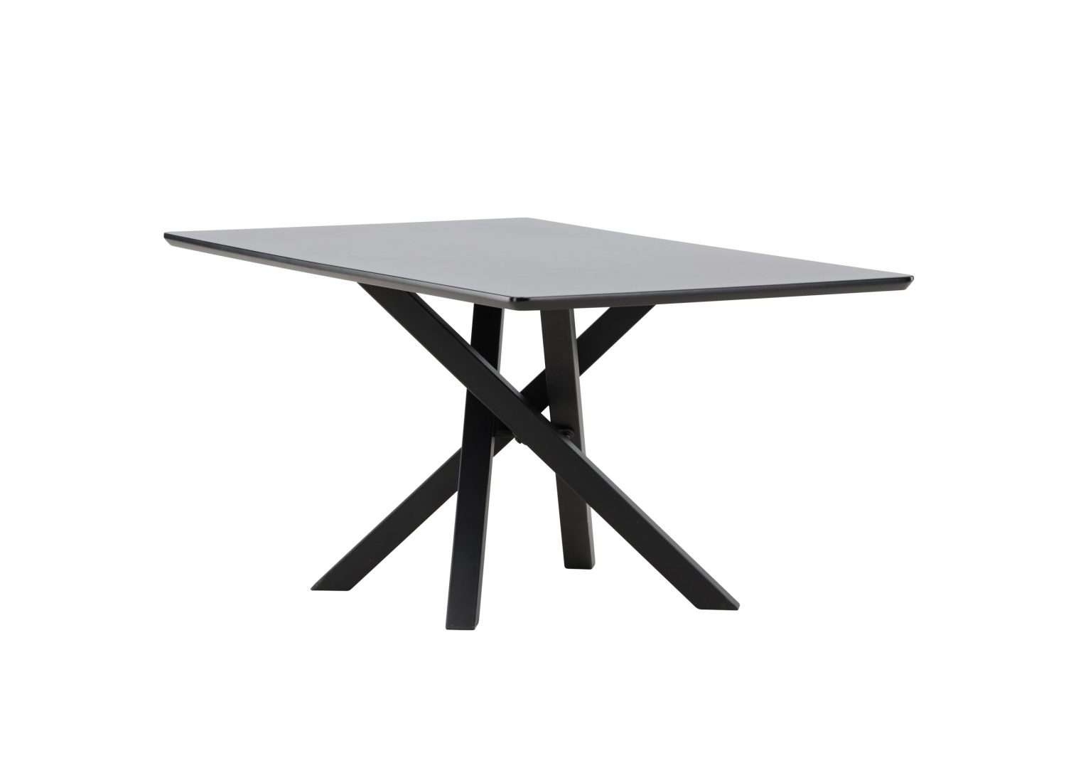 Vue produit de la table basse Piazza noir en MDF
