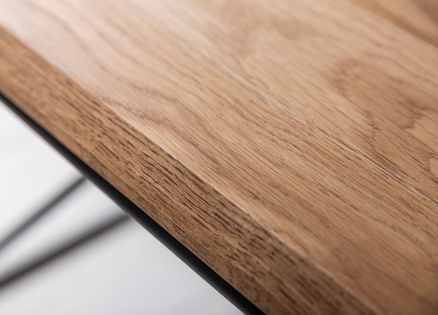 Table basse plateau en bois de chêne 1m10