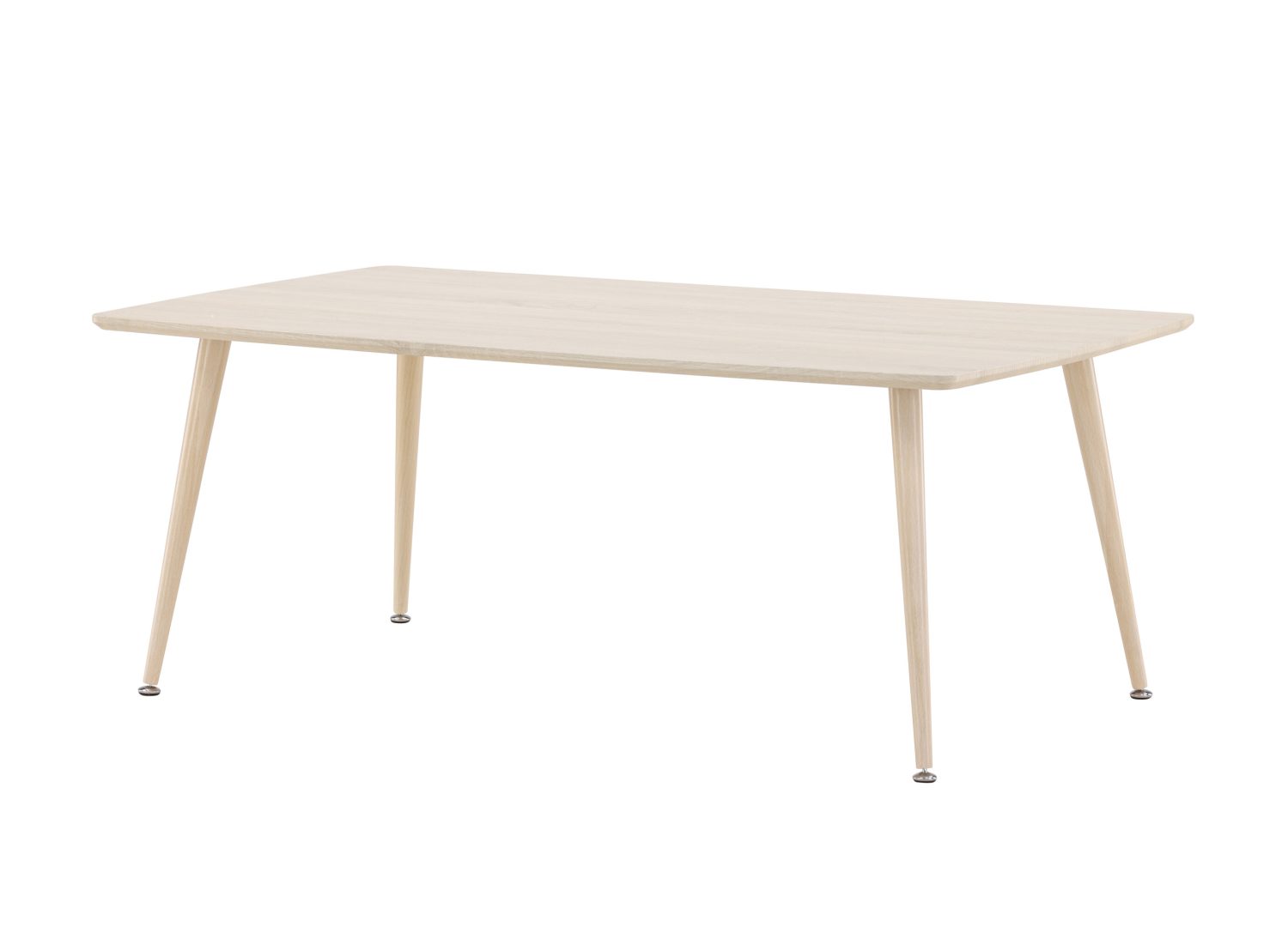 Vue produit de la table basse Plaza blanchi en MDF