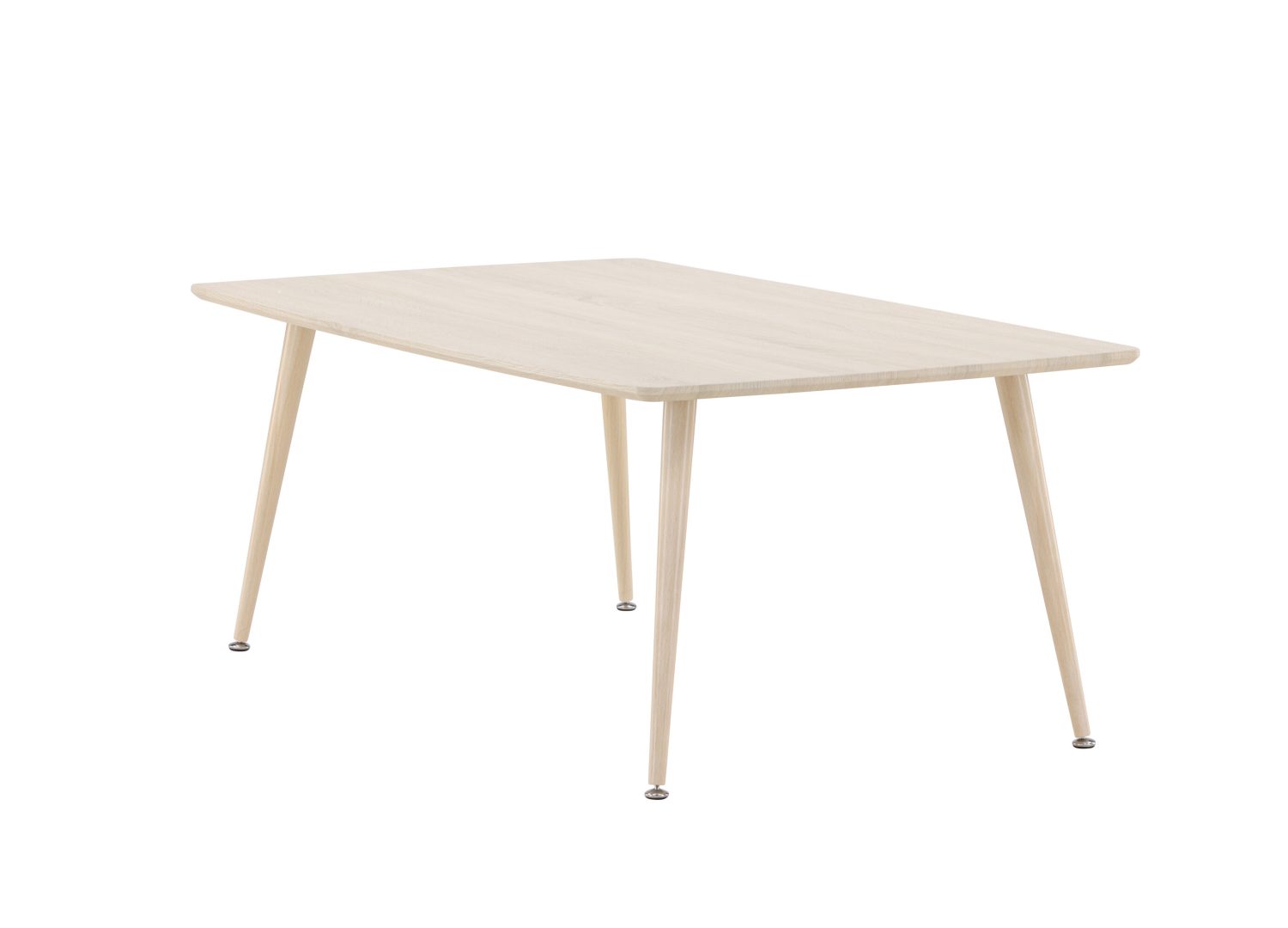 Vue produit de la table basse Plaza blanchi en MDF