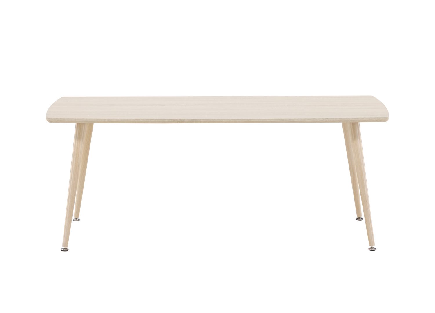Table basse Plaza MDF blanchi 120 cm sur fond blanc