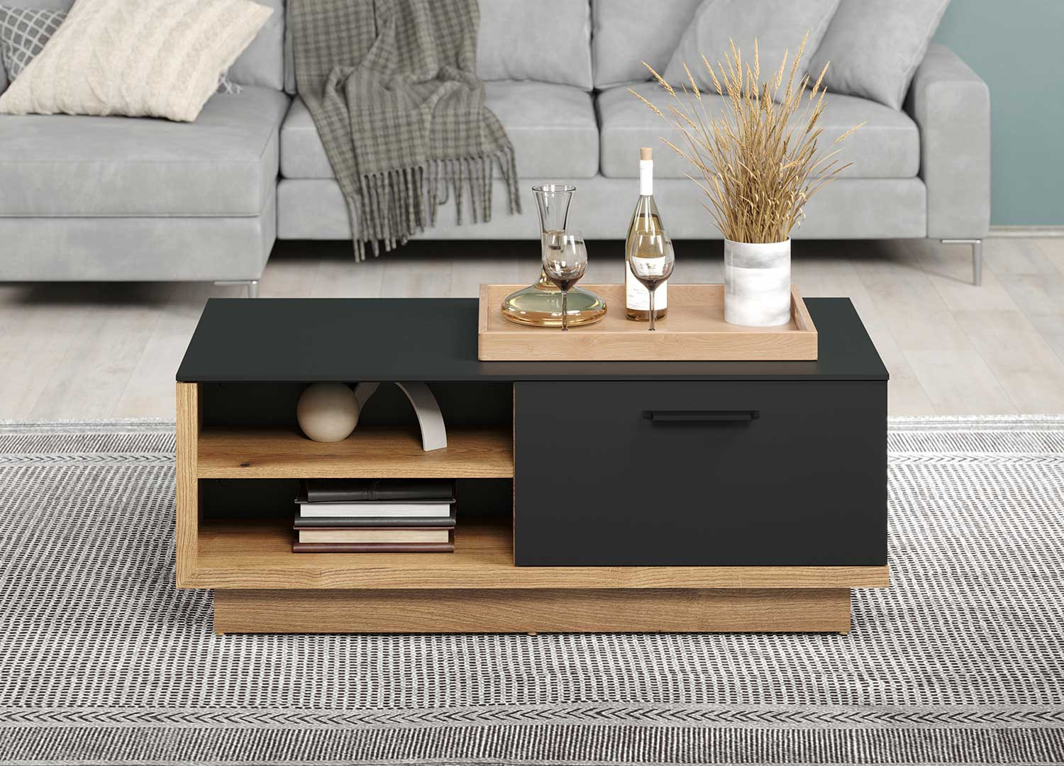 Table basse rectangulaire 110 cm