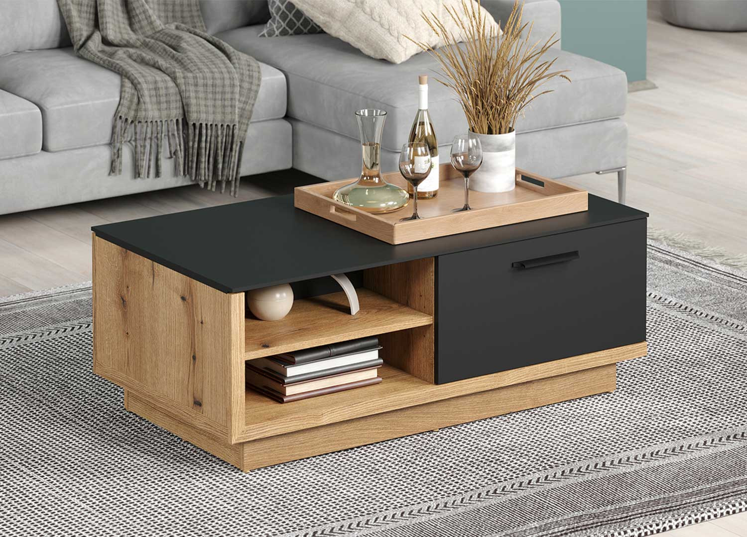 Table basse rectangulaire 110 cm