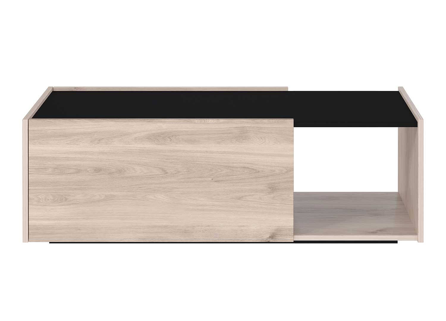 Table basse rectangulaire 2 portes et 1 niche