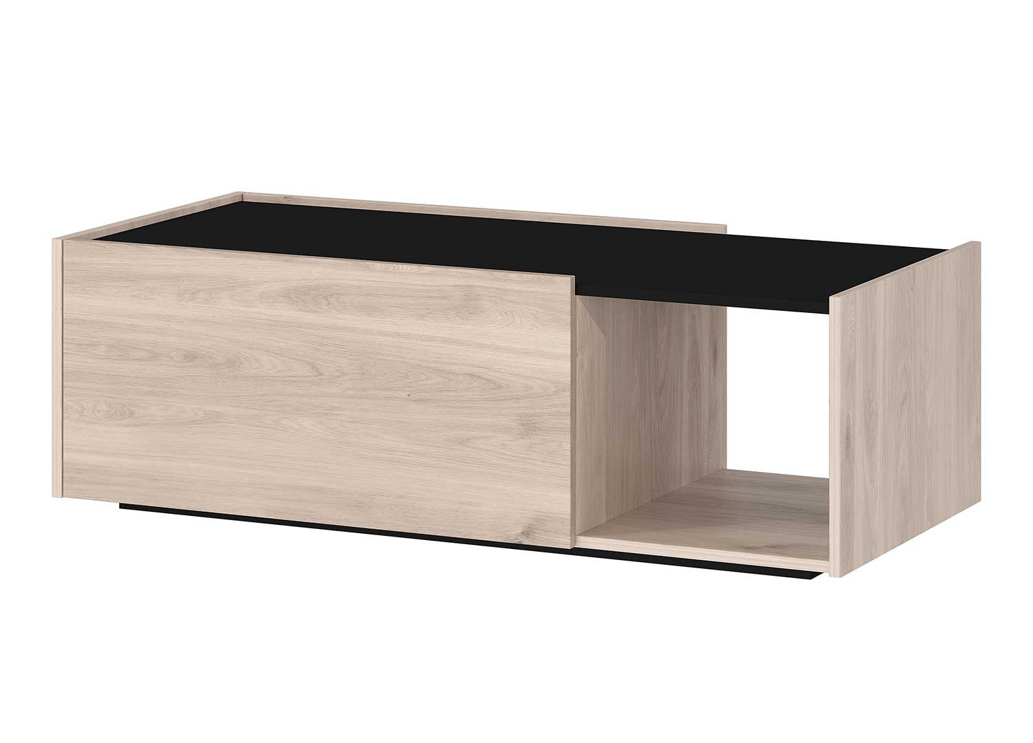 Table basse rectangulaire 2 portes et 1 niche