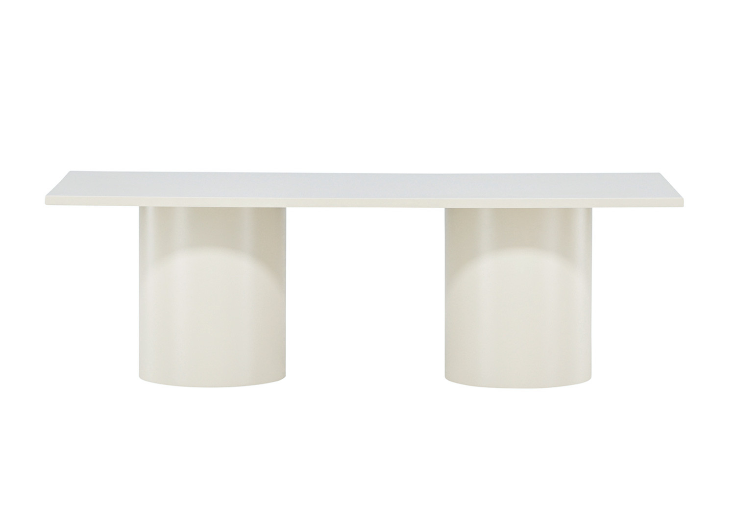 Table basse rectangulaire laqué beige 120 cm