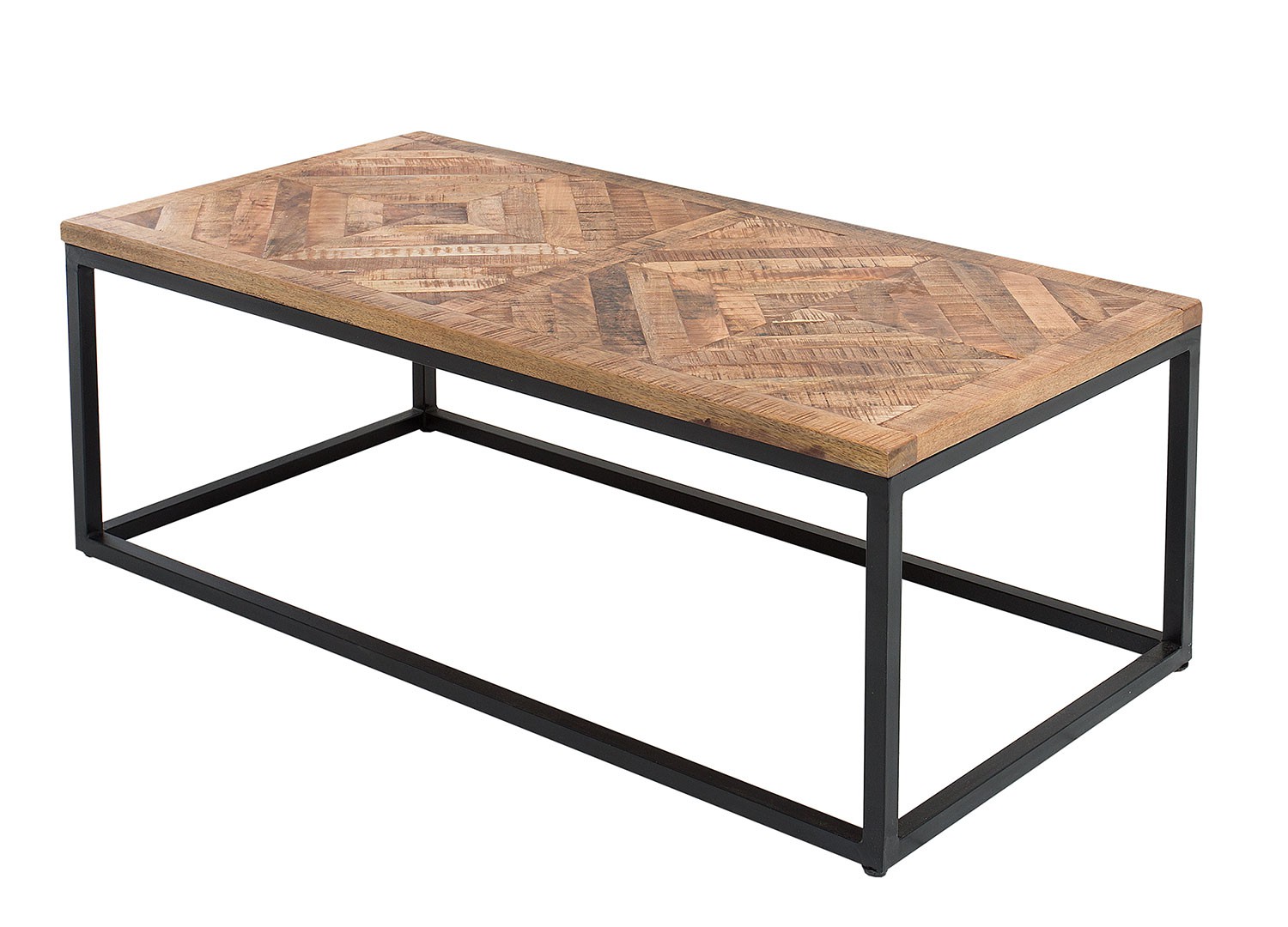 Table basse rectangulaire plateau bois massif 100 cm