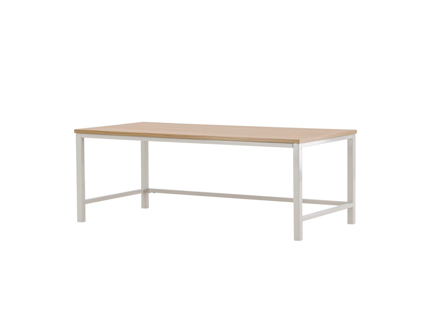 Vue produit de la table basse Rise grège en MDF
