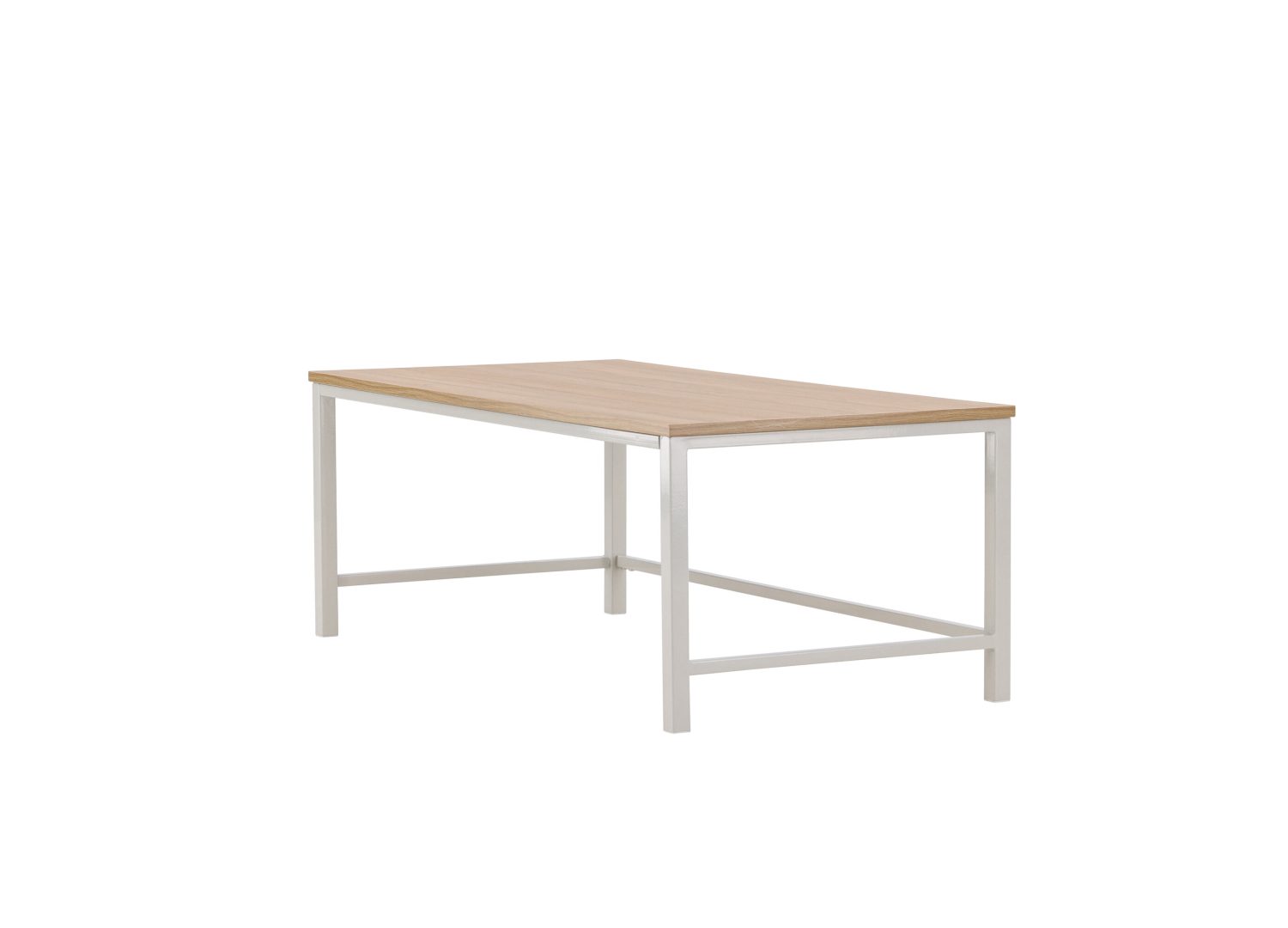 Vue produit de la table basse Rise grège en MDF