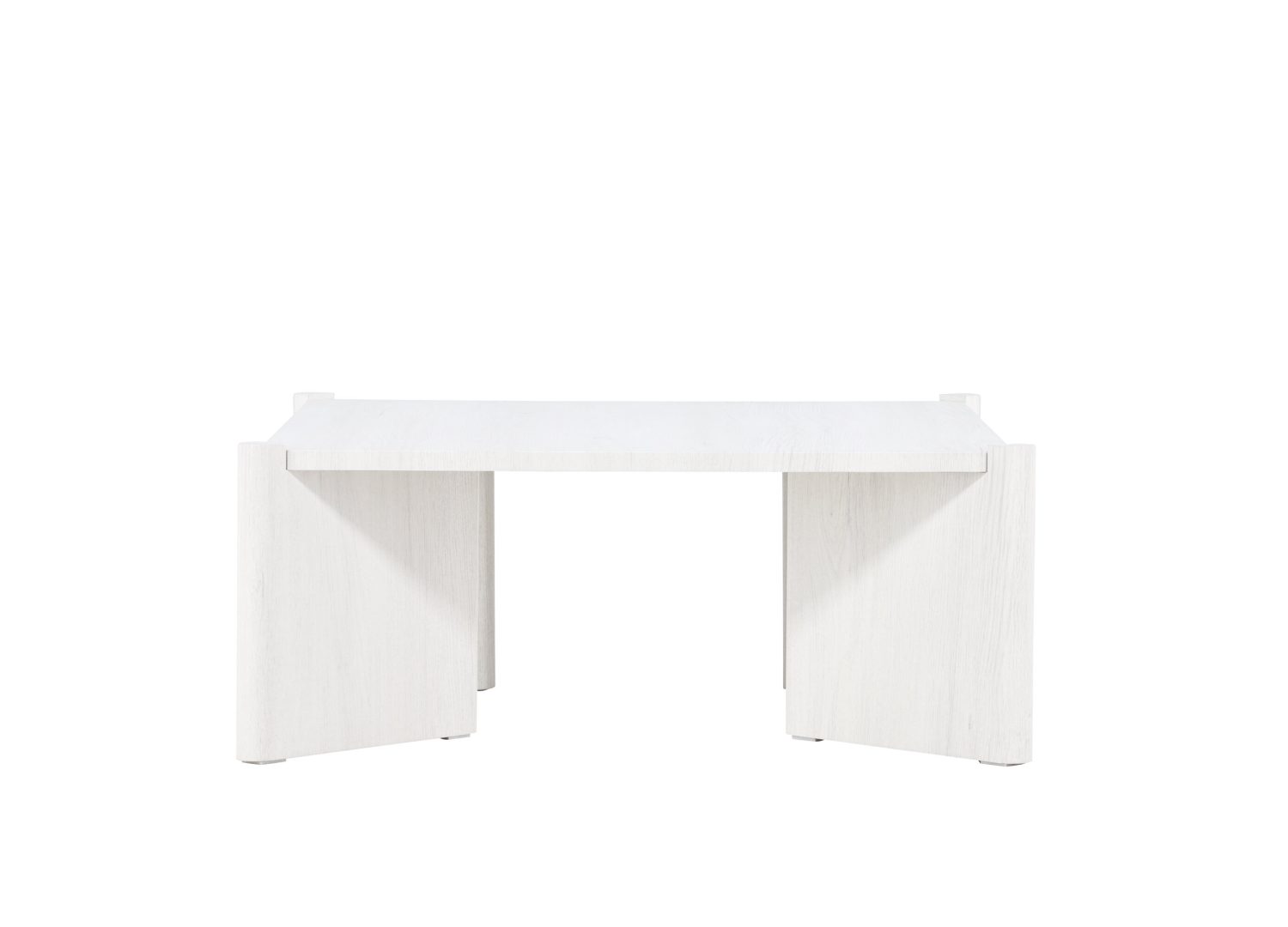 Vue produit de la table basse Rogaland blanchi en MDF