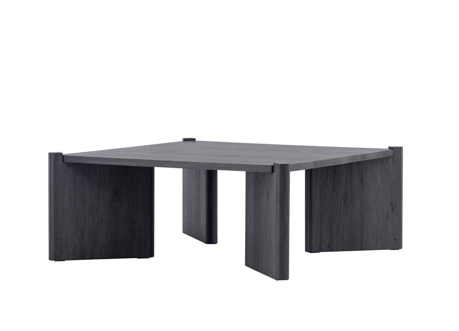 Vue produit de la table basse Rogaland noir en MDF