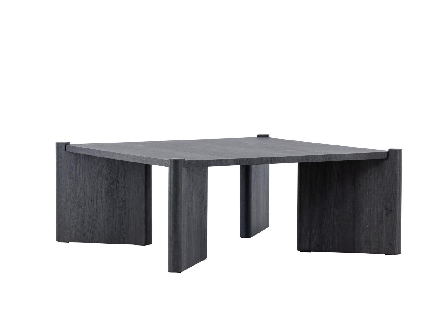 Vue produit de la table basse Rogaland noir en MDF