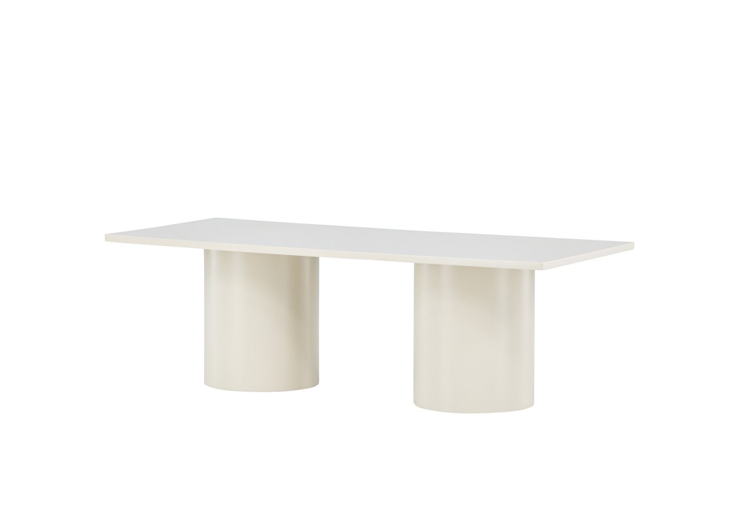Vue produit de la table basse Sandvika beige en MDF