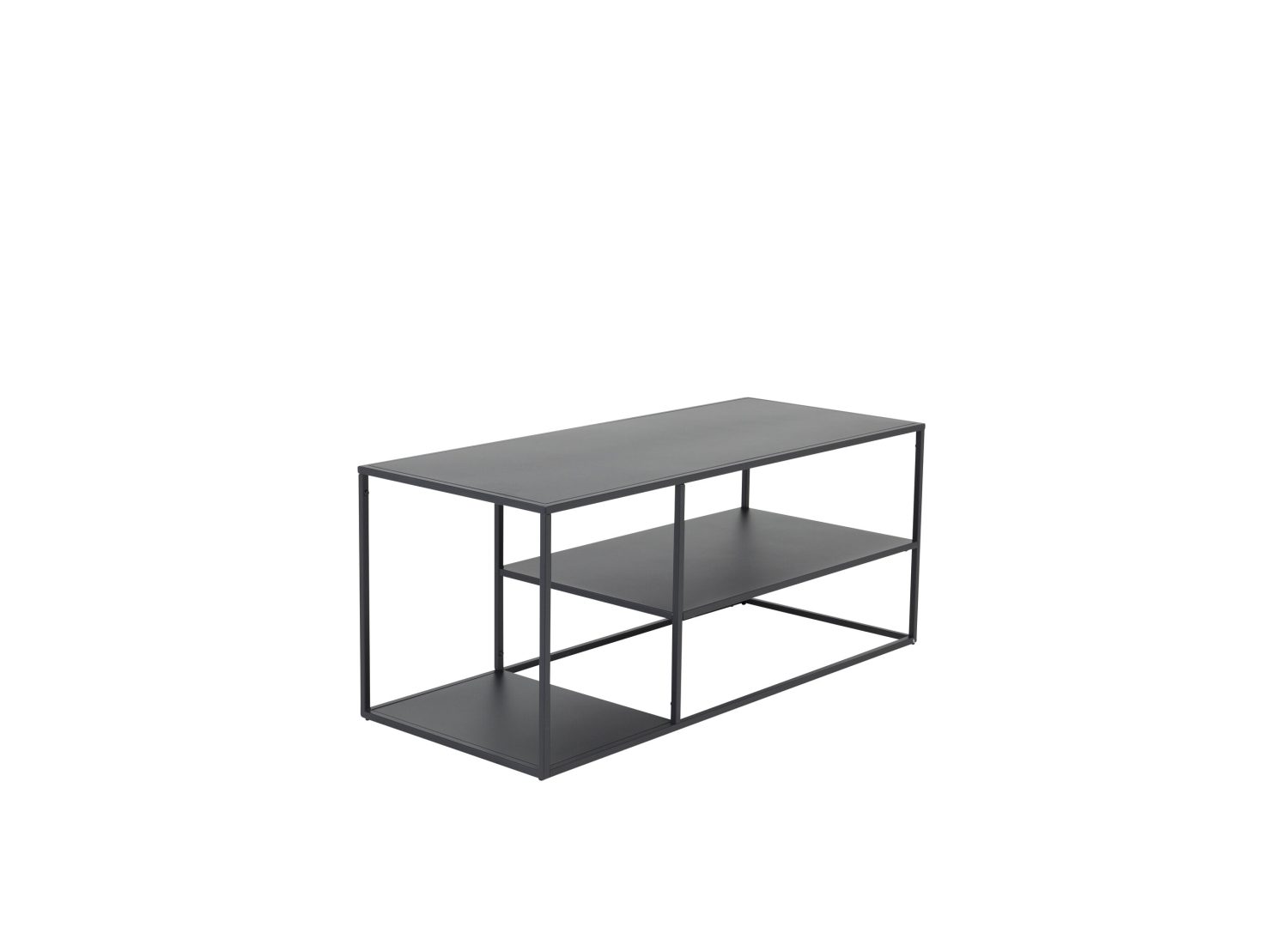 Vue produit de la table basse Staal noir en acier