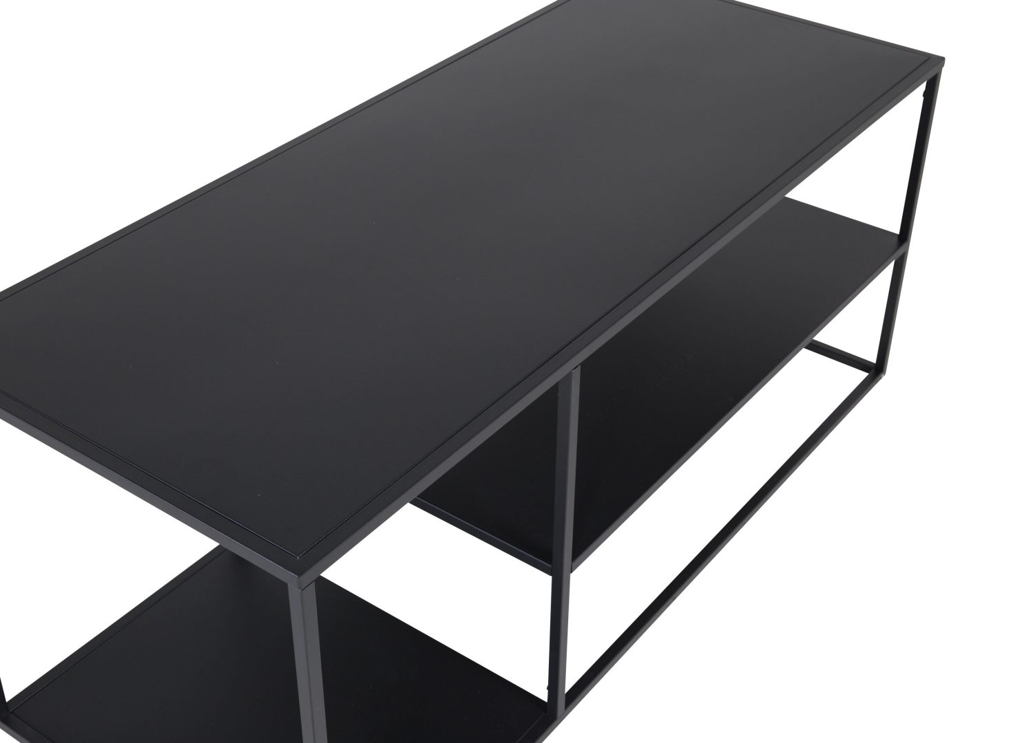 Vue produit de la table basse Staal noir en acier