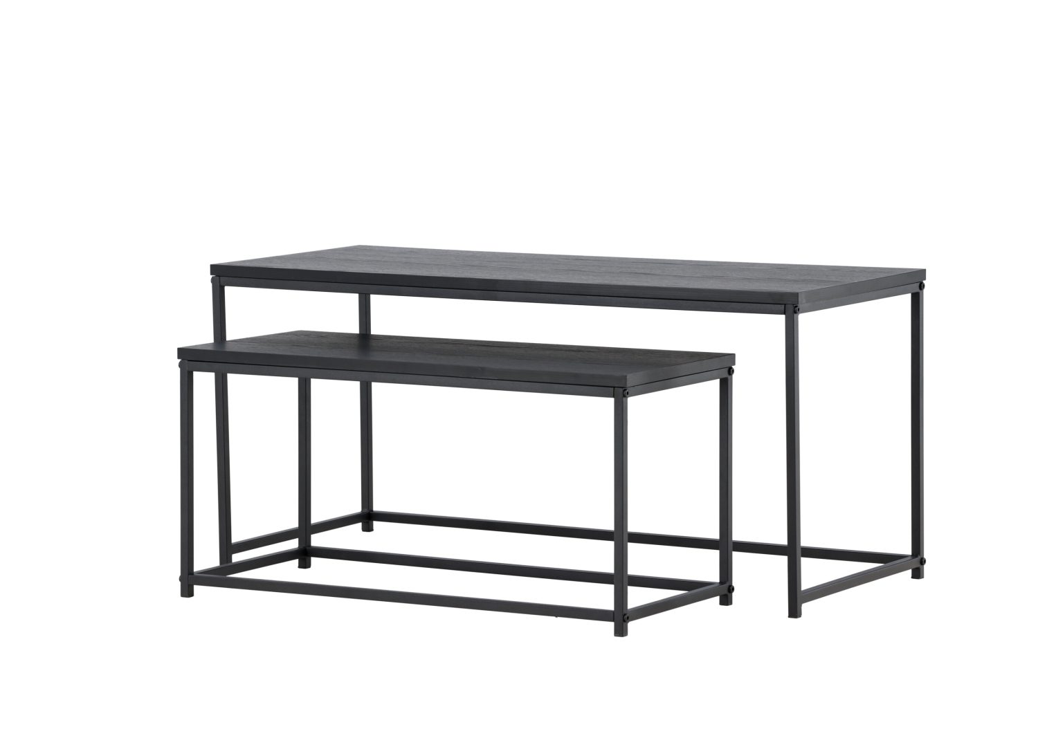 Vue produit de la table basse Staal noir en MDF