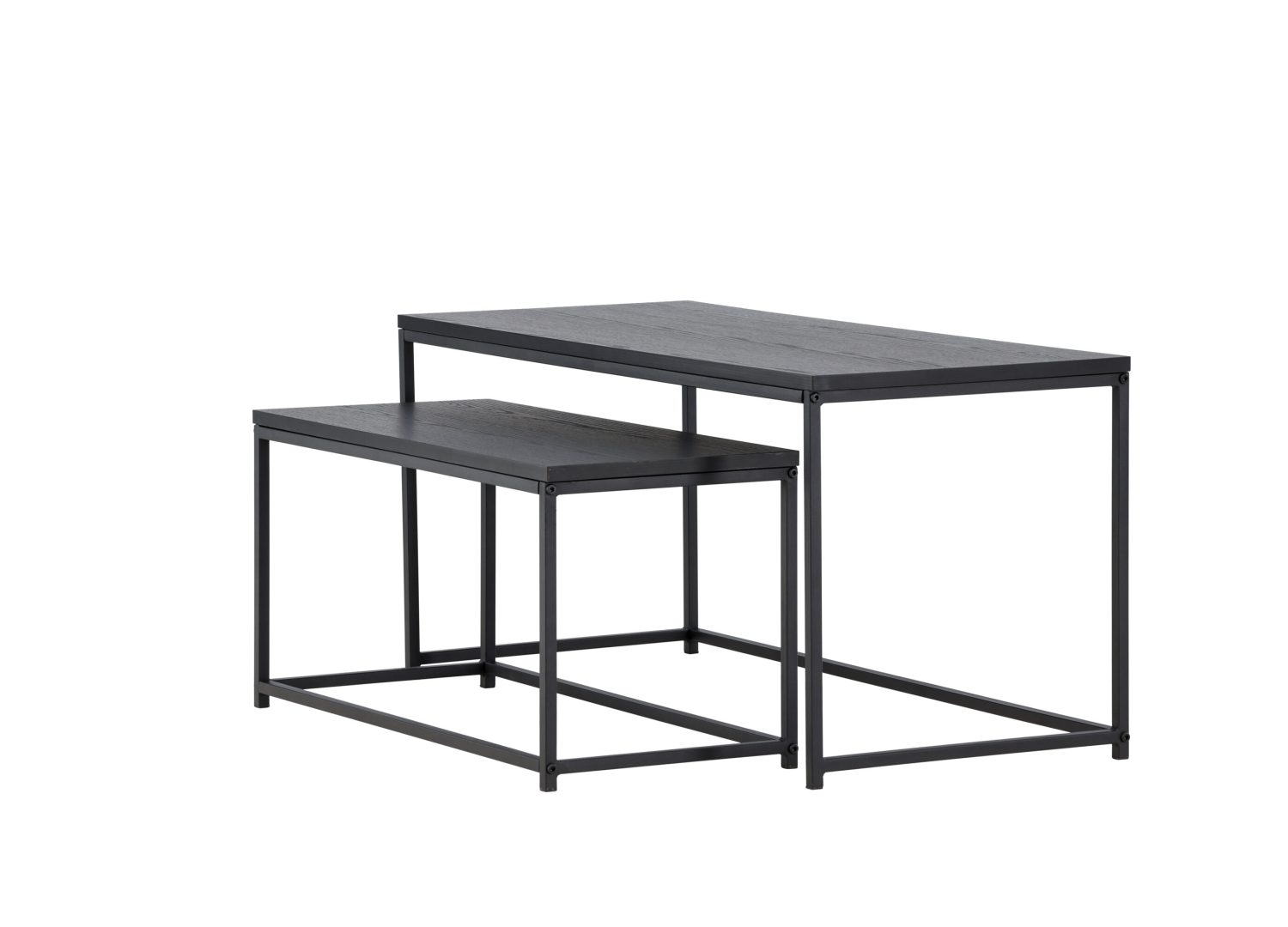 Vue produit de la table basse Staal noir en MDF