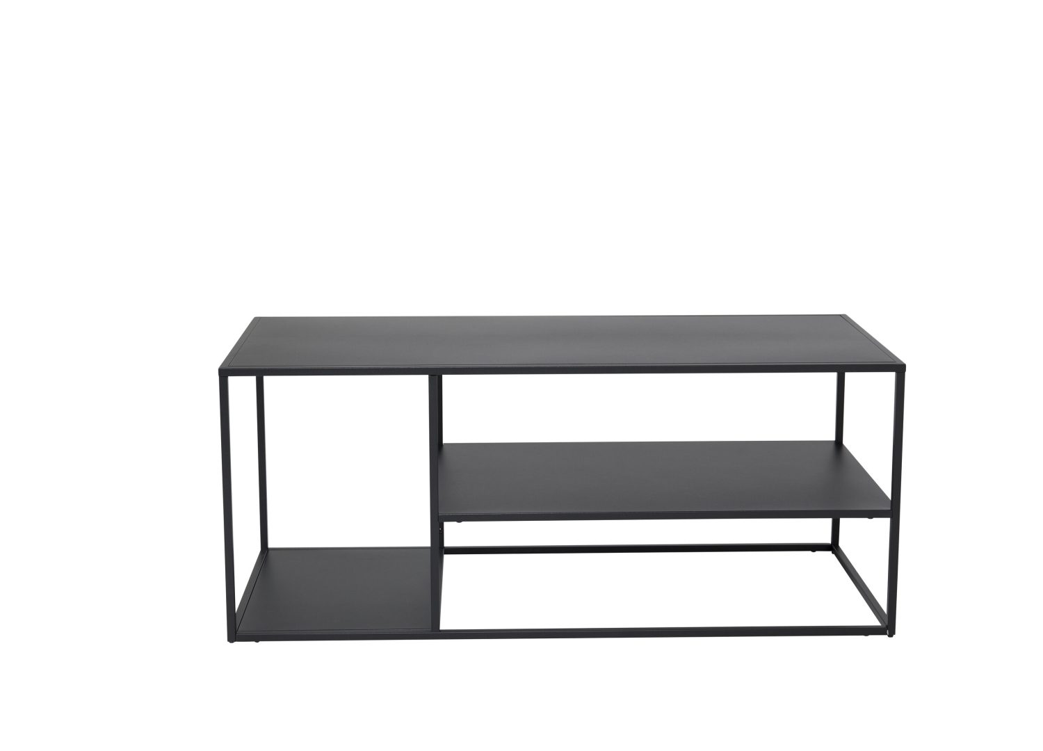 Table basse Staal acier noir 120 cm sur fond blanc