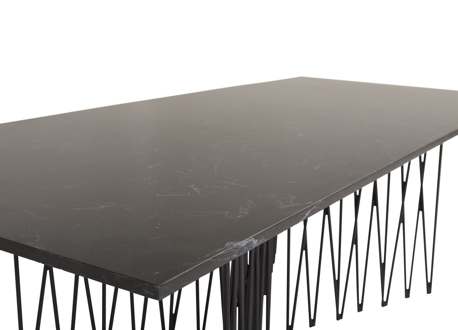 Vue produit de la table basse Stone noir en fibrociment