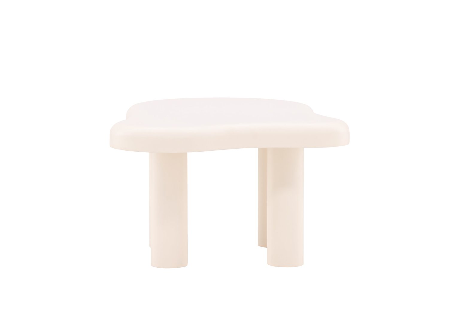 Vue produit de la table basse Strömstad blanc en MDF