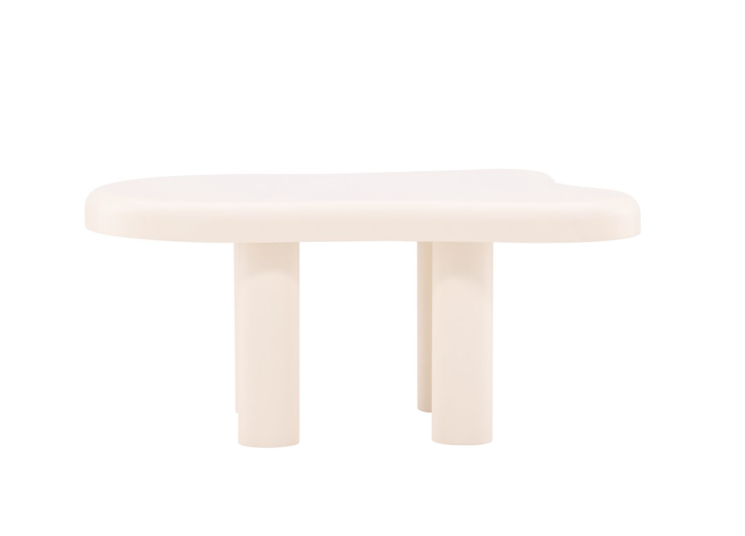 Table basse Strömstad MDF blanc 100 cm sur fond blanc