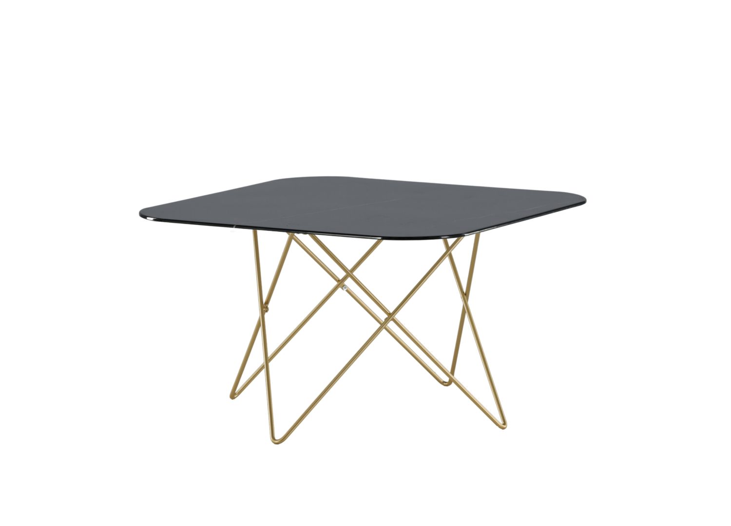 Vue produit de la table basse Tristar noir en verre