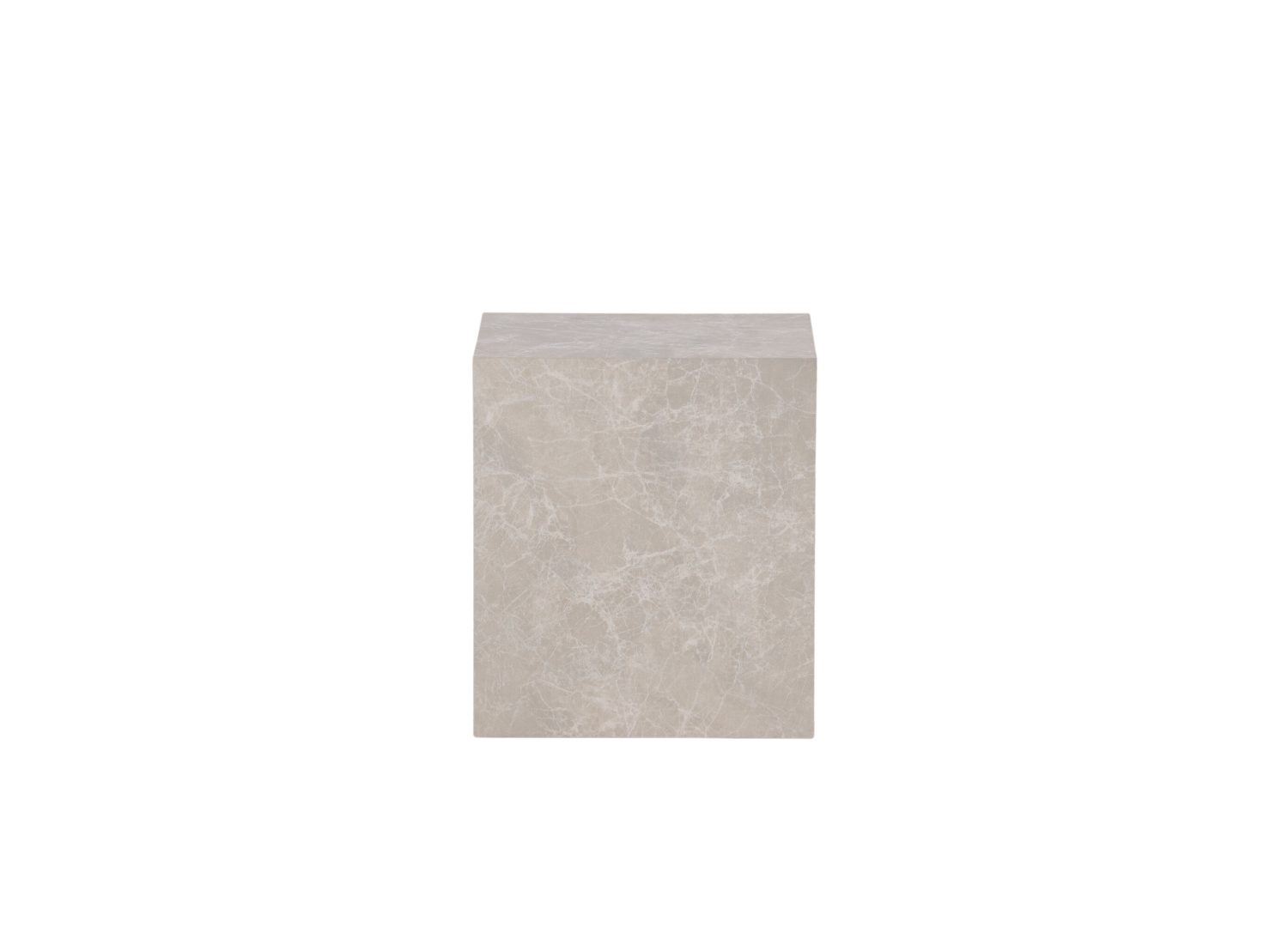 Vue produit de la table basse York beige en effet marbre